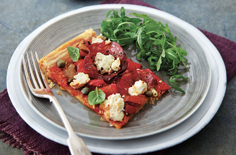 This tart is quick to make and full of flavour