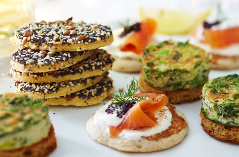 Master this simple yet tasty gluten-free snack and you won't look back. Don't despair if you don't have all of the seeds, it still works with just one or two of the three. These make a great canapé, too – try them with dips or a cheeseboard.