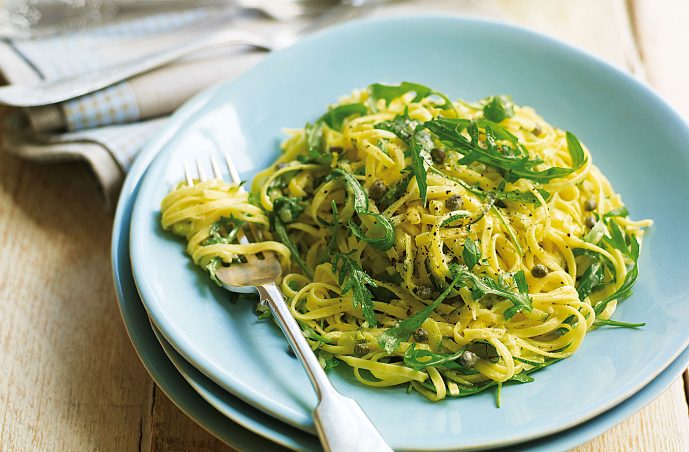 Lemon and courgette linguine  recipe