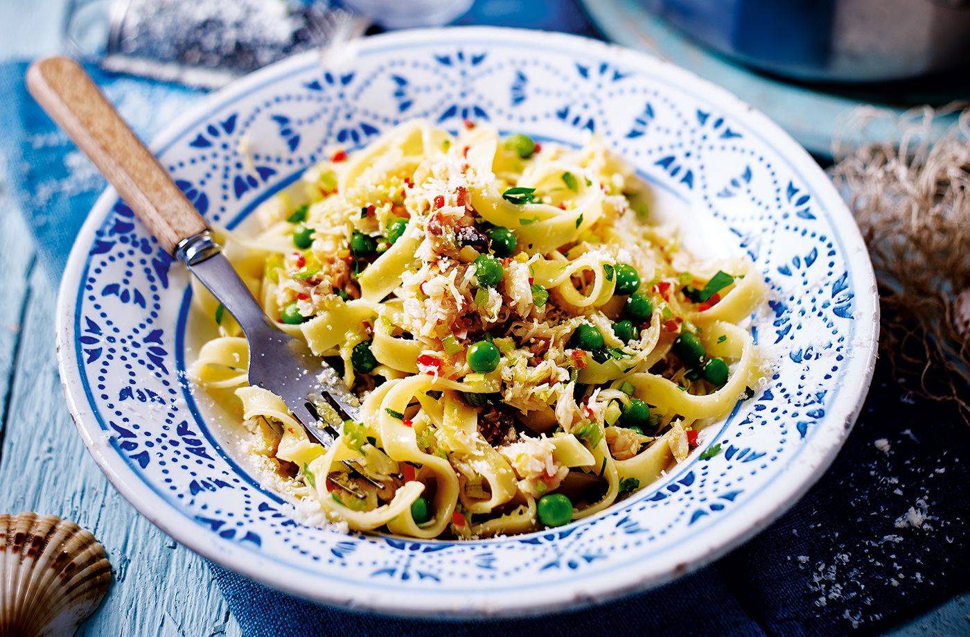 Crab, lemon and chilli tagliatelle recipe