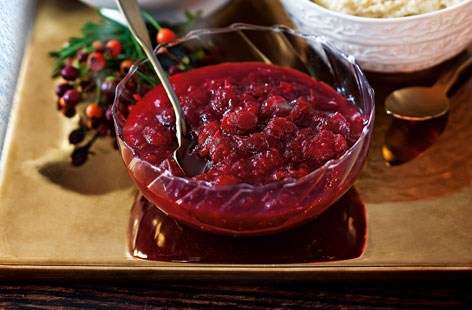 Christmas lunch calls for lots of cranberry sauce - try adding sweet port and orange zest into this relish