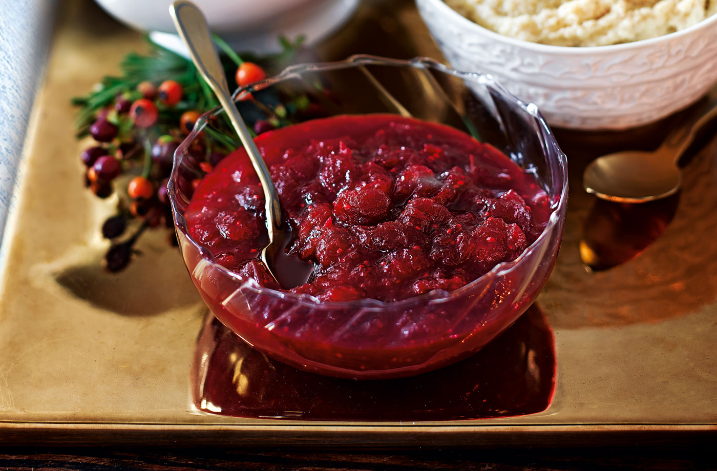 Cranberry, port and orange relish recipe