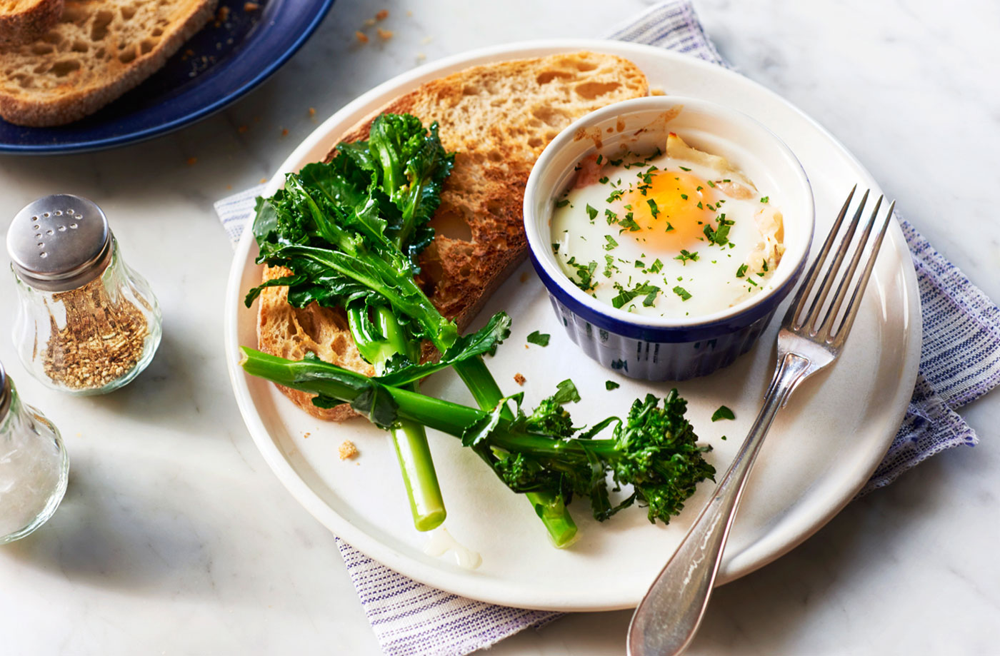 Baked eggs with smoked haddock recipe