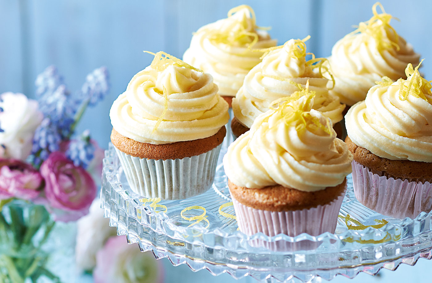Earl Grey cupcakes with lemon icing  recipe