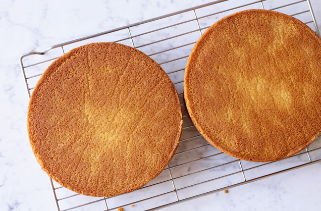 Bake the cakes