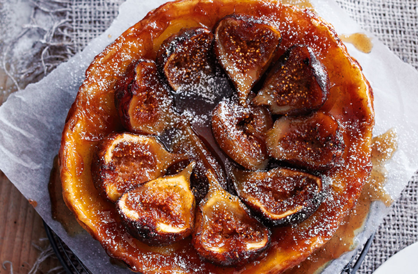 Fig, hazelnut and vanilla tarte Tatin recipe