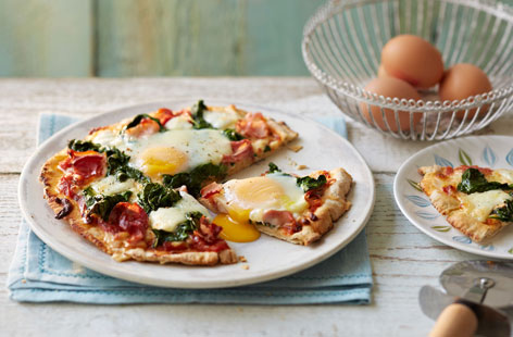 Add a satisfying meaty twist to this classic Italian Florentine pizza