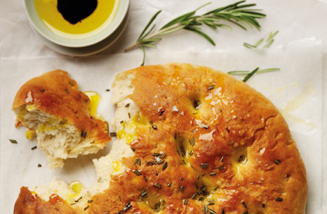 Try making this no-fuss focaccia recipe. It's great to have over the weekend and lovely eaten with a delicious, fresh salad or leftover chicken