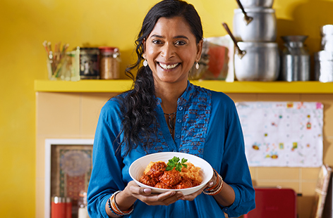 Sunita's 'secret veg' meatballs