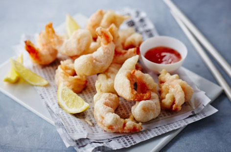 This classic batter is perfect combination with prawns for a light snack