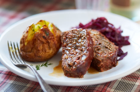 Put your slow-cooker to work with this Scandi-inspired – and spiced – take on a traditional meatloaf. Redolent with spices like cloves, allspice, parsley, garlic and dill, this is an ideal dish to cook low and slow throughout the day.