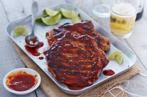 Bring out the best in a barbecued porkchop with this easy marinade recipe – simply blitz the ingredients together, rub over the meat and wait for the smoky flavours to infuse. Grill over white-hot coals for the ultimate BBQ finish.