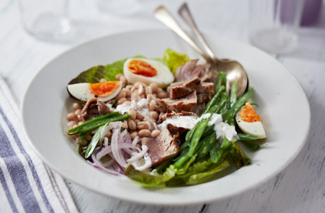 This classic, French-style tuna bean salad is full of flavour and texture and is perfect for a light lunch or summery dinner. Fresh tuna really elevates the dish, but if you only have tinned tuna in the cupboard, that's fine – it makes a fantastic storecupboard meal.