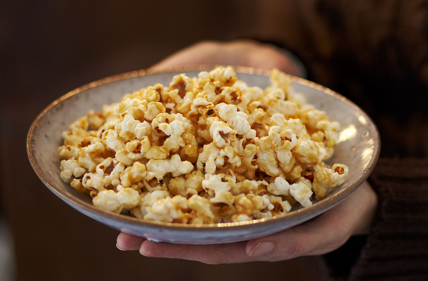 Sticky toffee butter popcorn recipe