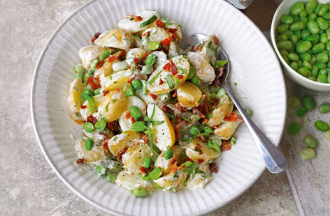 Crispy bacon and creamy tarragon mayo makes this salad extra special
