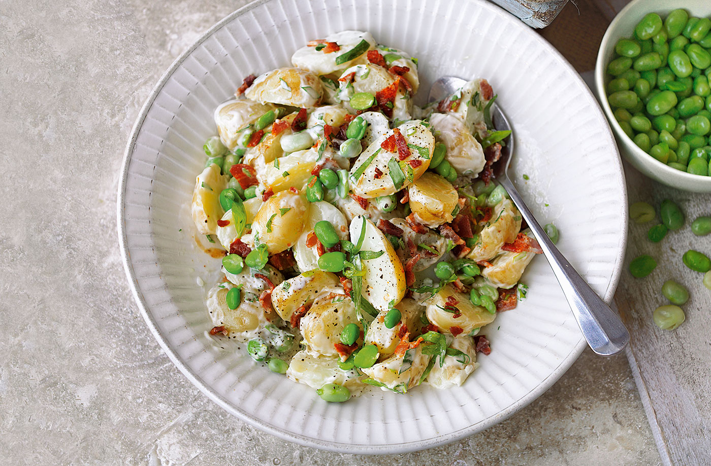Jersey Royals with broad beans recipe