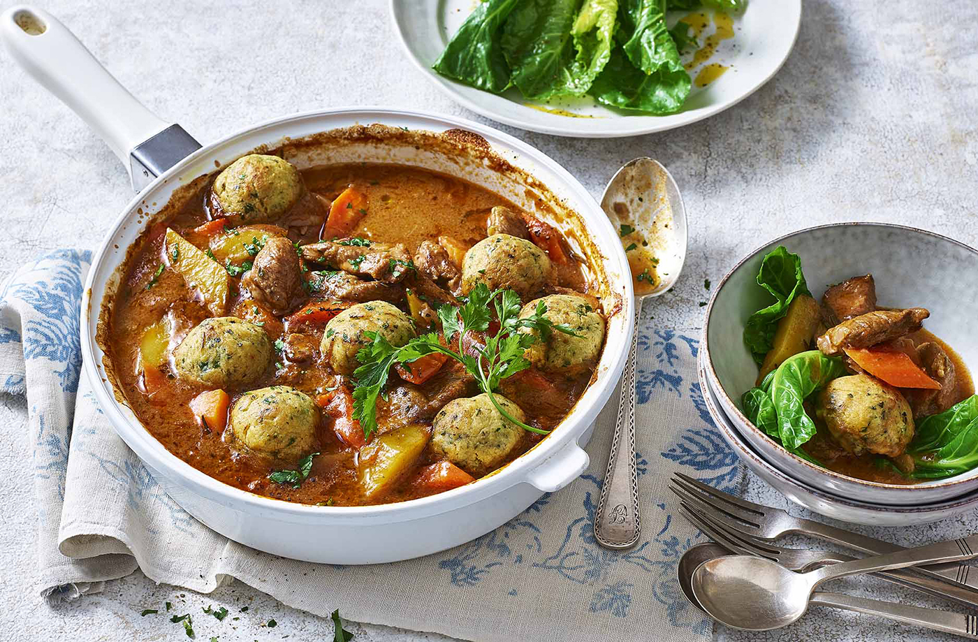 Lamb casserole with dumplings recipe