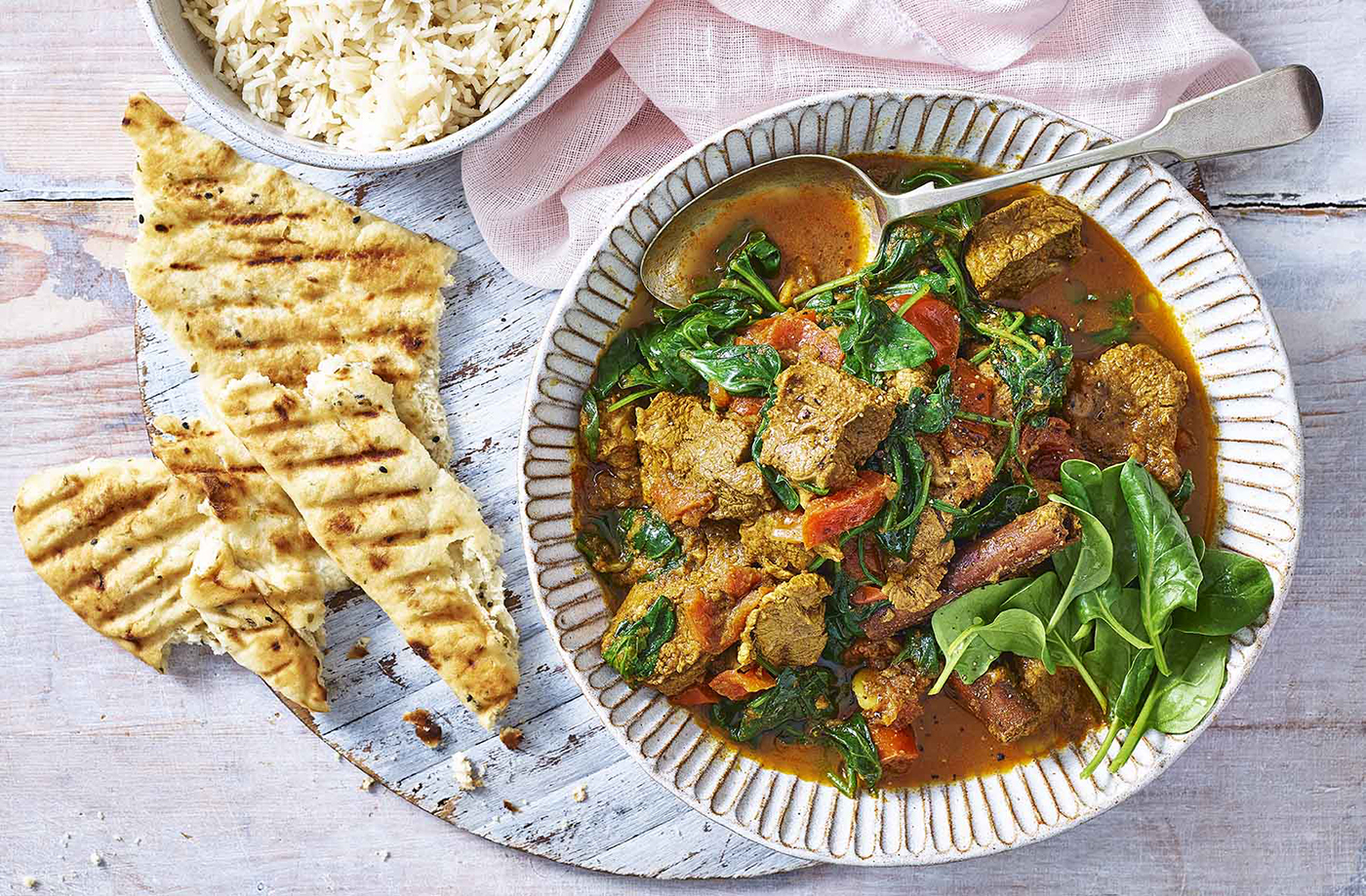 Lamb and spinach curry recipe