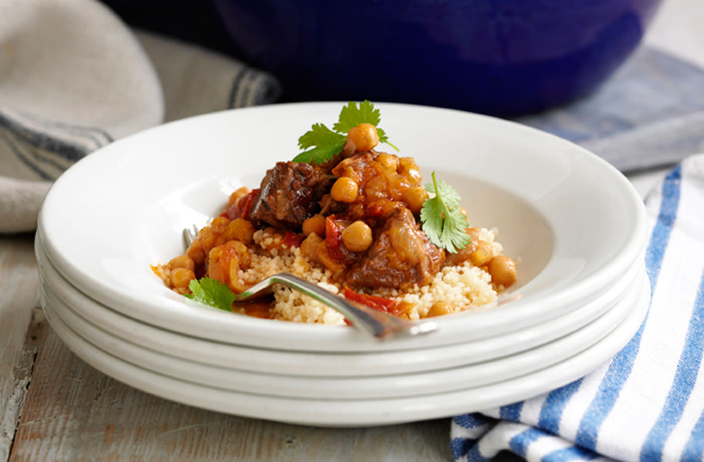 Lamb tagine with chickpeas recipe