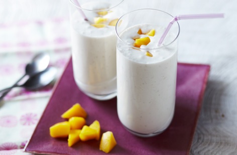 A quick and zingy dairy-free breakfast idea that has summer written all over it. Smooth and creamy, with the tropical flavours of mango and coconut, you can make it vegan by leaving out the optional honey.