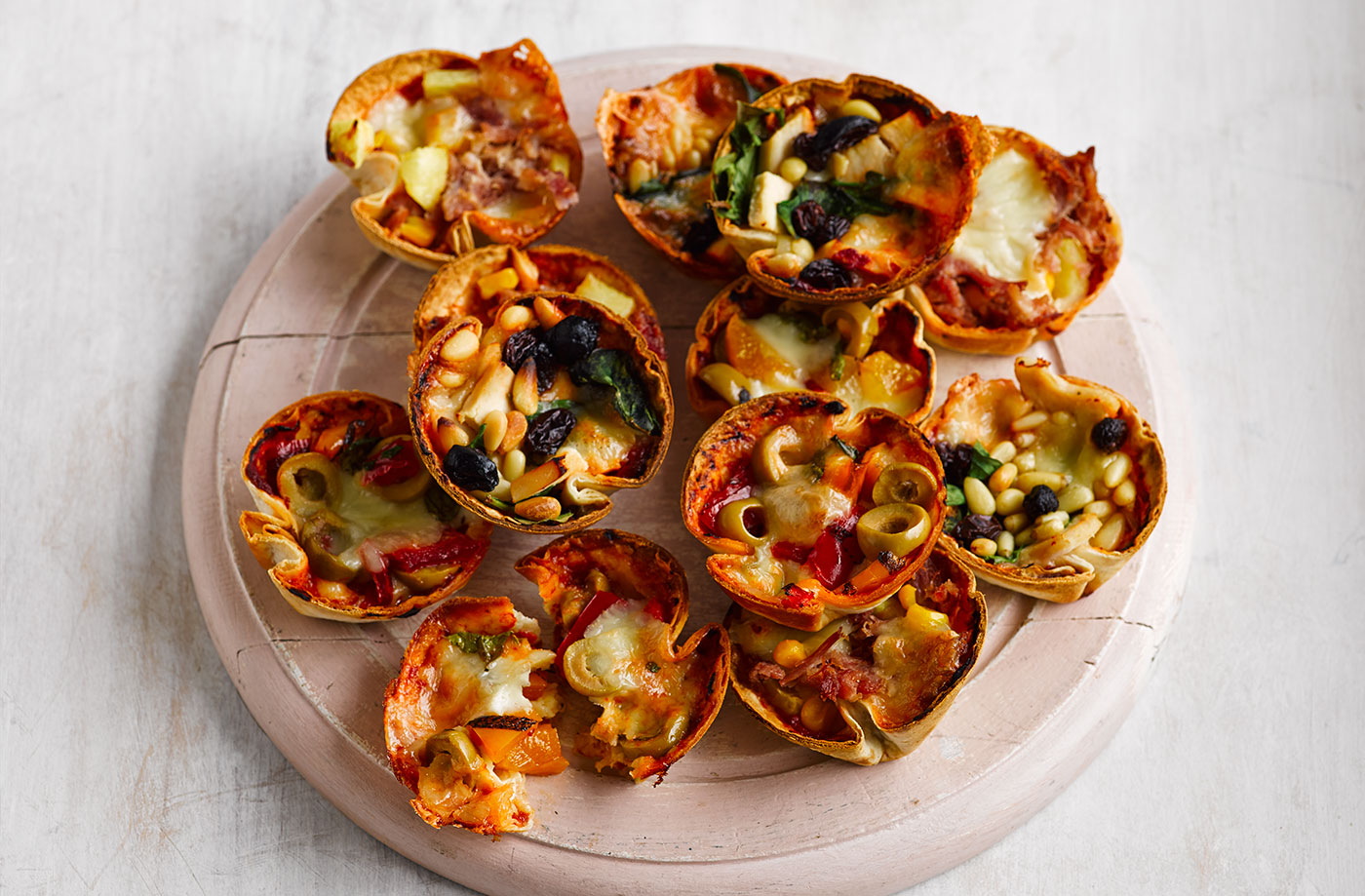 Muffin tray tortilla pizzas recipe