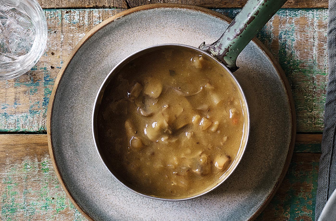 Thyme and mushroom gravy recipe
