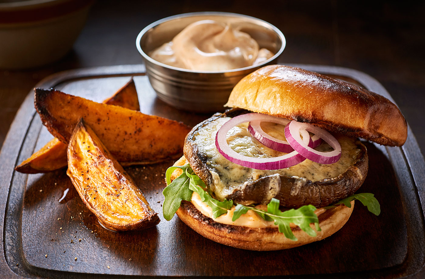 Mushroom burger recipe