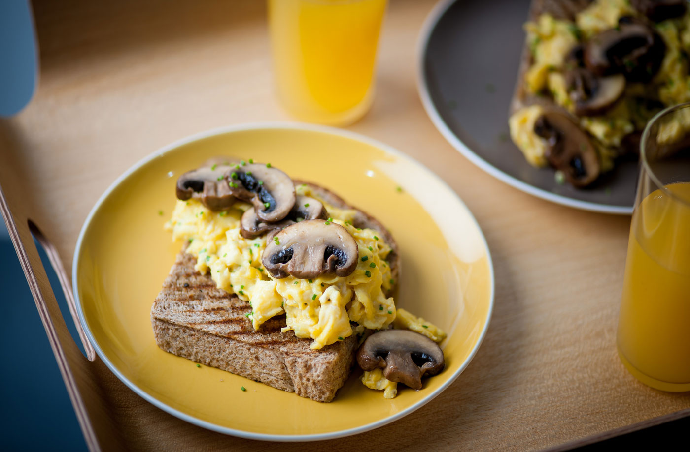 Shaun Rankin's mushrooms on toast with scrambled eggs  recipe