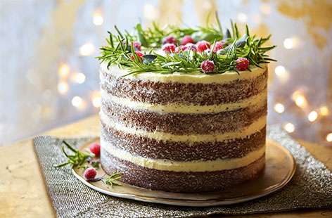 Wow your guests with this gingerbread masterpiece – a stunning alternative to traditional Christmas cake