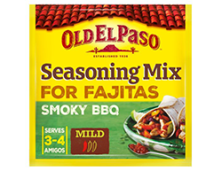 Old El Paso Smoky Bbq Fajita Seasoning MixA unique blend of cayenne pepper, garlic and ginger, ideal for adding to chicken