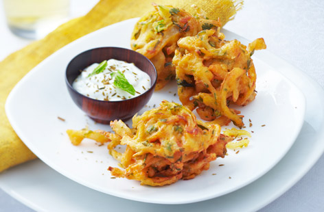 Eating just one onion bhaji requires an almost Herculean amount of self-control.