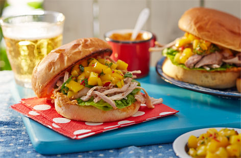 Impress guests with this succulent and juicy pulled chicken burger that's the ultimate summer dish for those outdoor get-togethers