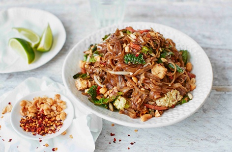 This beautiful pad Thai recipe is quick, easy and bursting with flavour thanks to sour tamarind, fiery chilli and salty fish sauce
