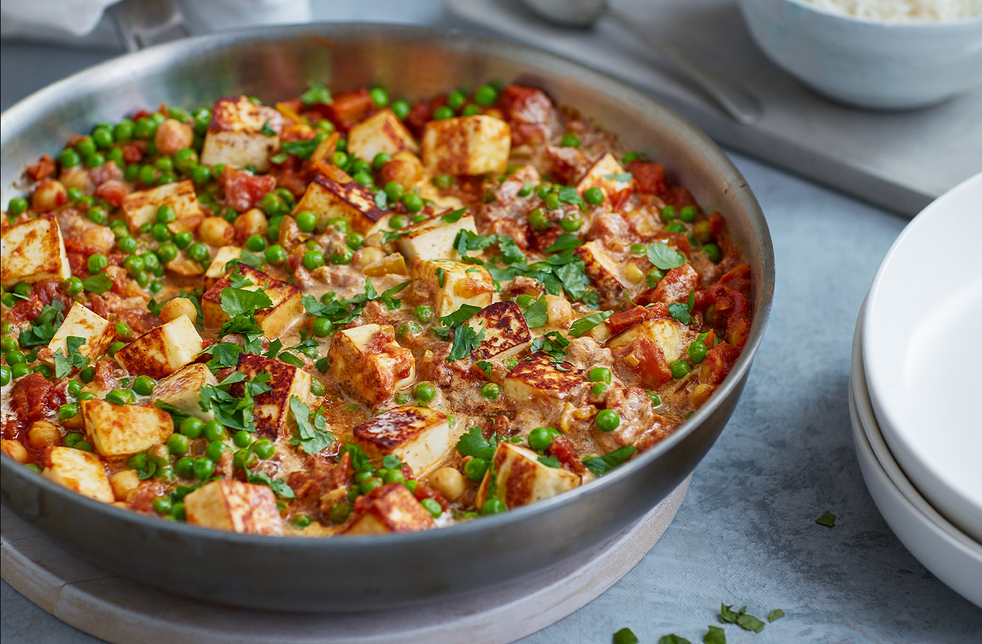 Pea and paneer curry recipe