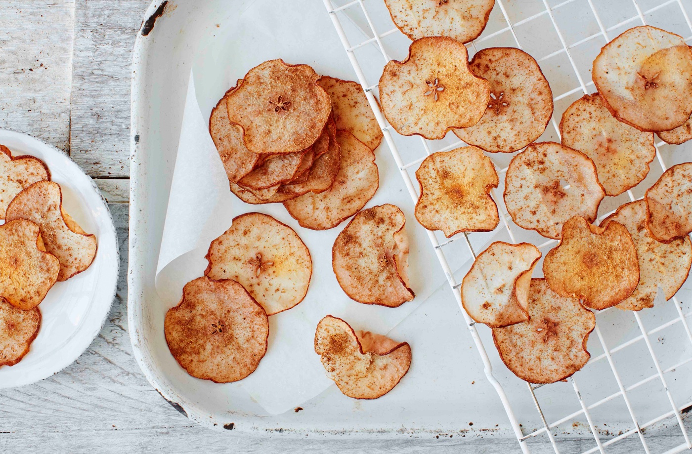 Spiced pear crisps recipe