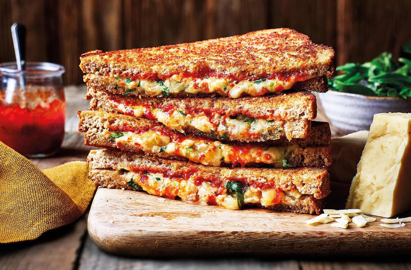 Pineapple, chilli and cheese toasties recipe