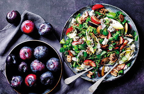 Combine juicy plums with tangy blue cheese and toasted walnuts for a fresh, vibrant and flavour-packed salad that's easy to make and ideal for lunch or dinner
