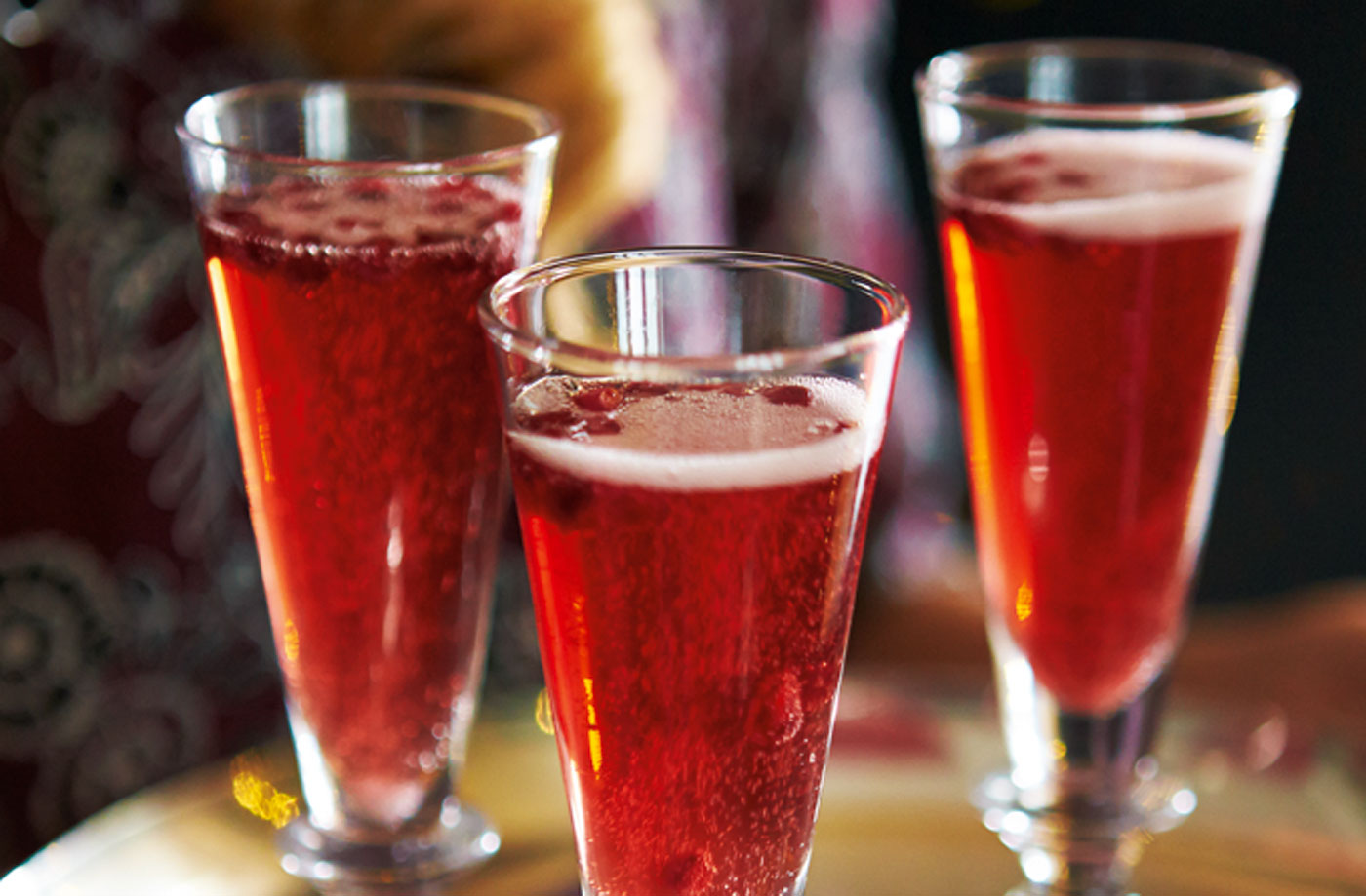 Pomegranate bellinis recipe