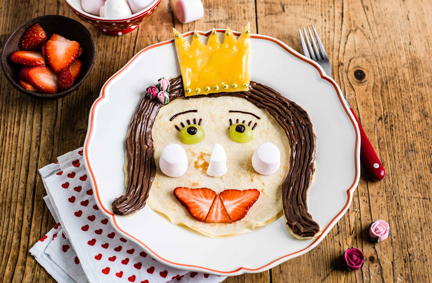 Princess pancake face recipe