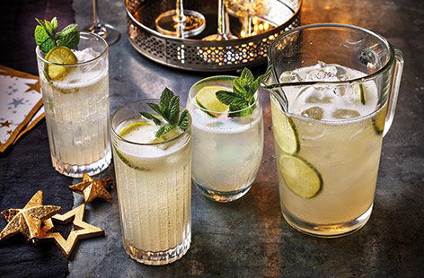 Try a prosecco twist on a classic Moscow mule with this easy festive cocktail recipe