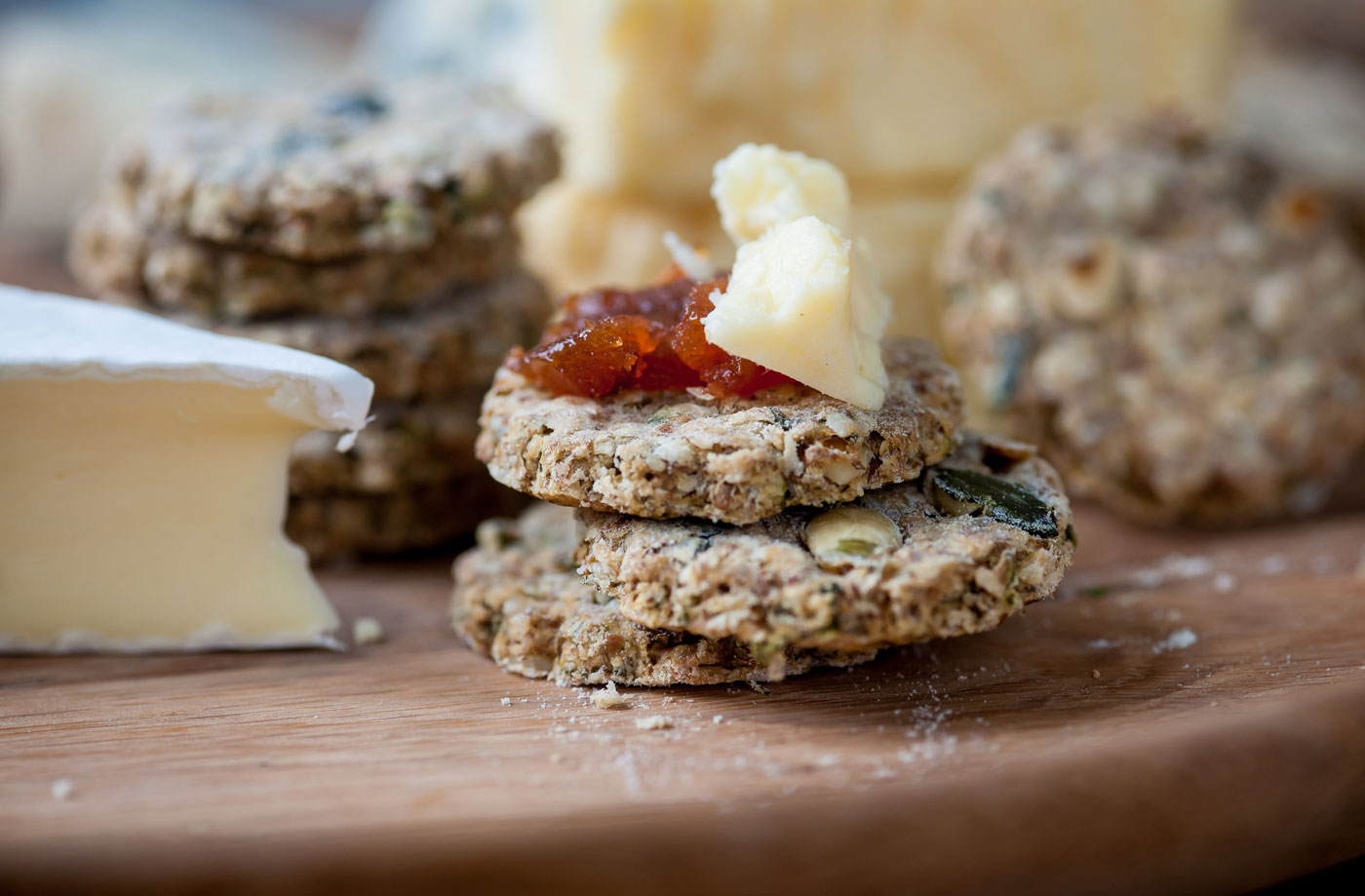 Marcus Wareing's pumpkin seed and thyme oatcakes  recipe