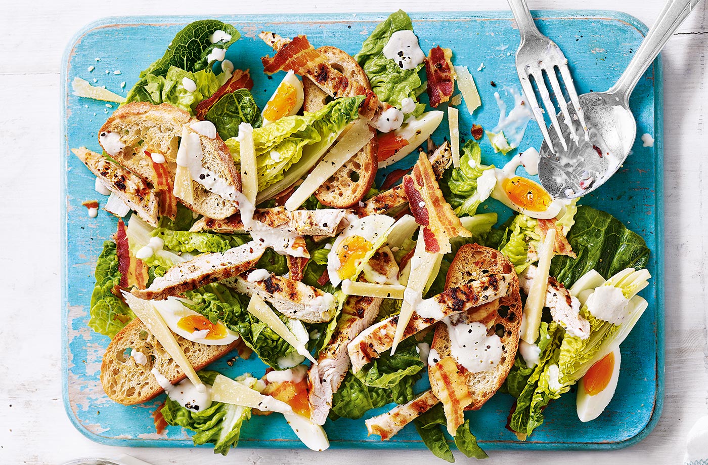 Lighter chicken Caesar salad recipe