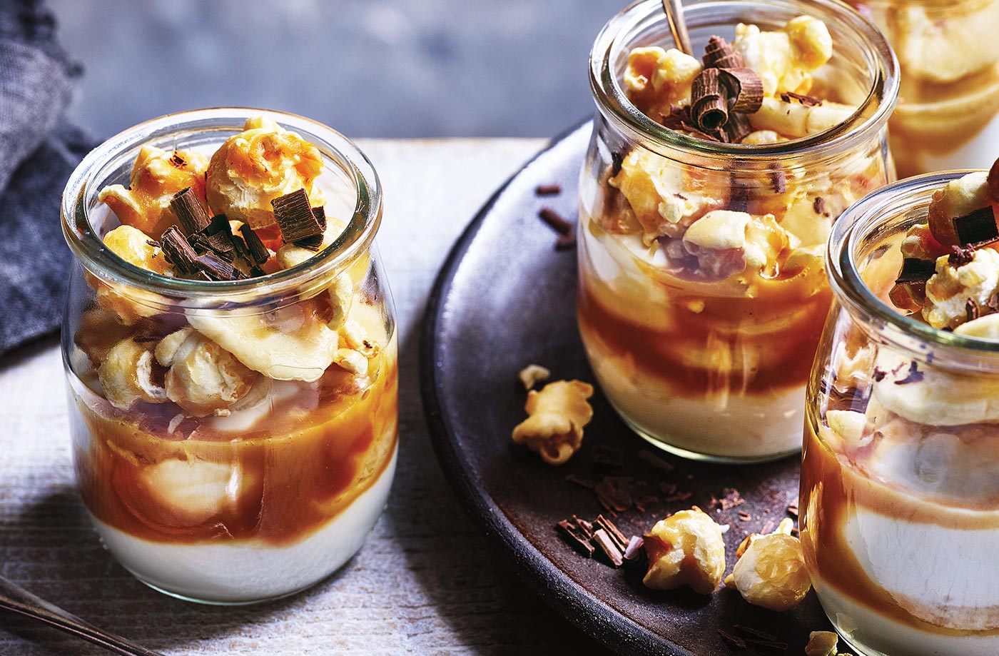 Banoffee yogurt pots recipe