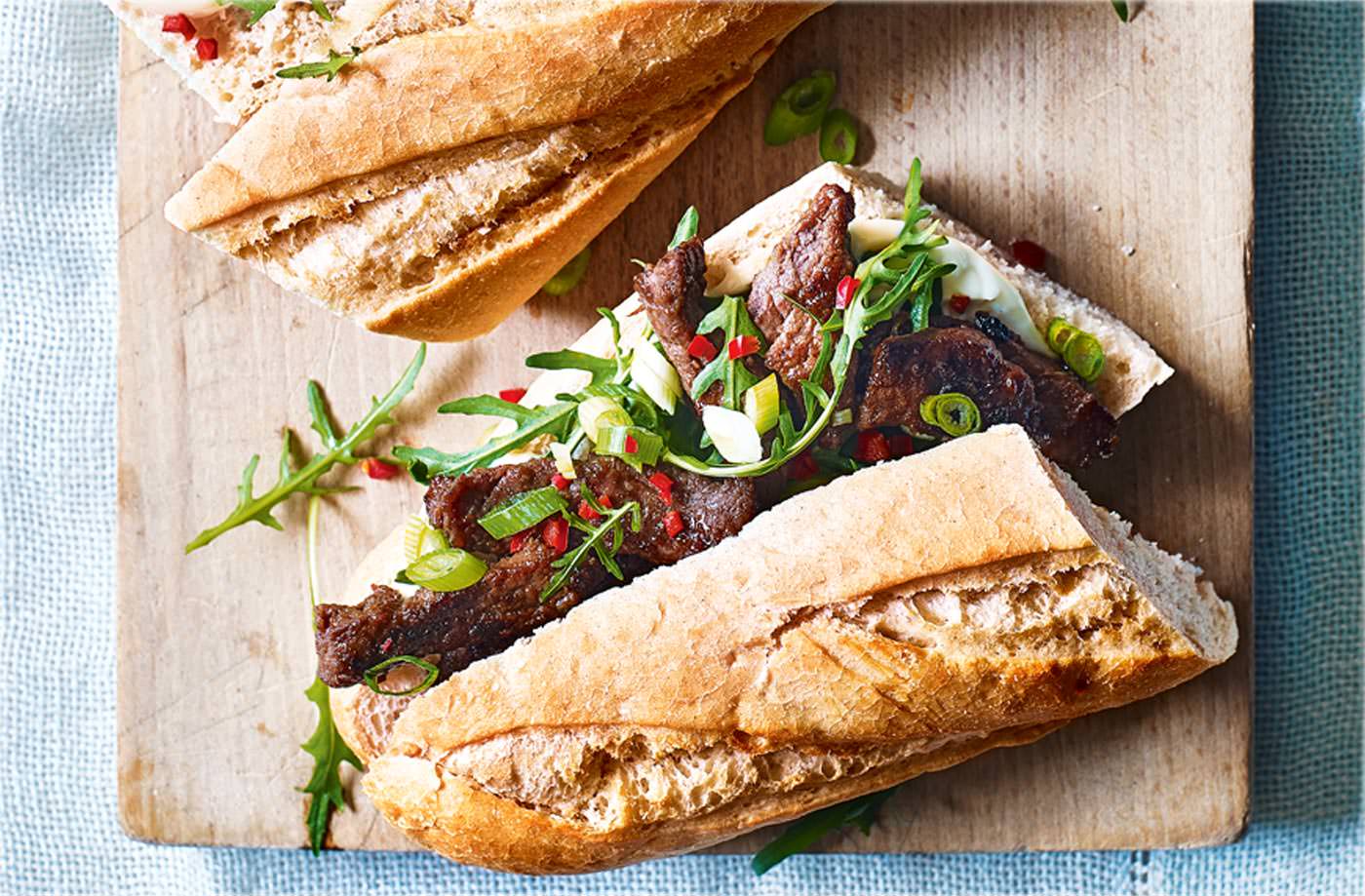 Korean bulgogi beef baguette recipe