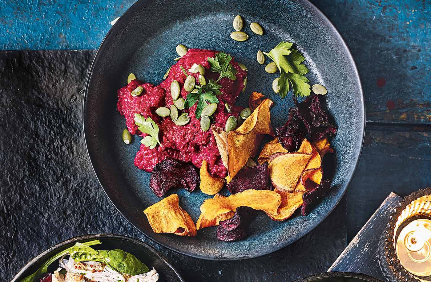 Beetroot houmous bowls recipe