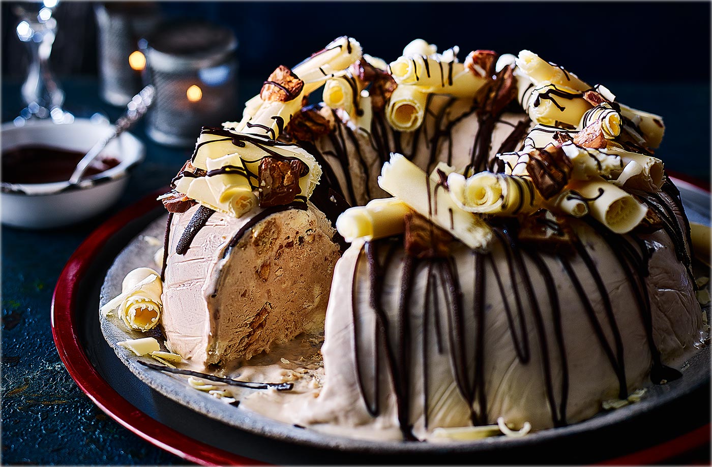 Chocolate and caramel ice cream bundt recipe