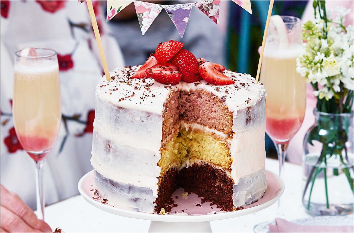 Neapolitan layer cake recipe