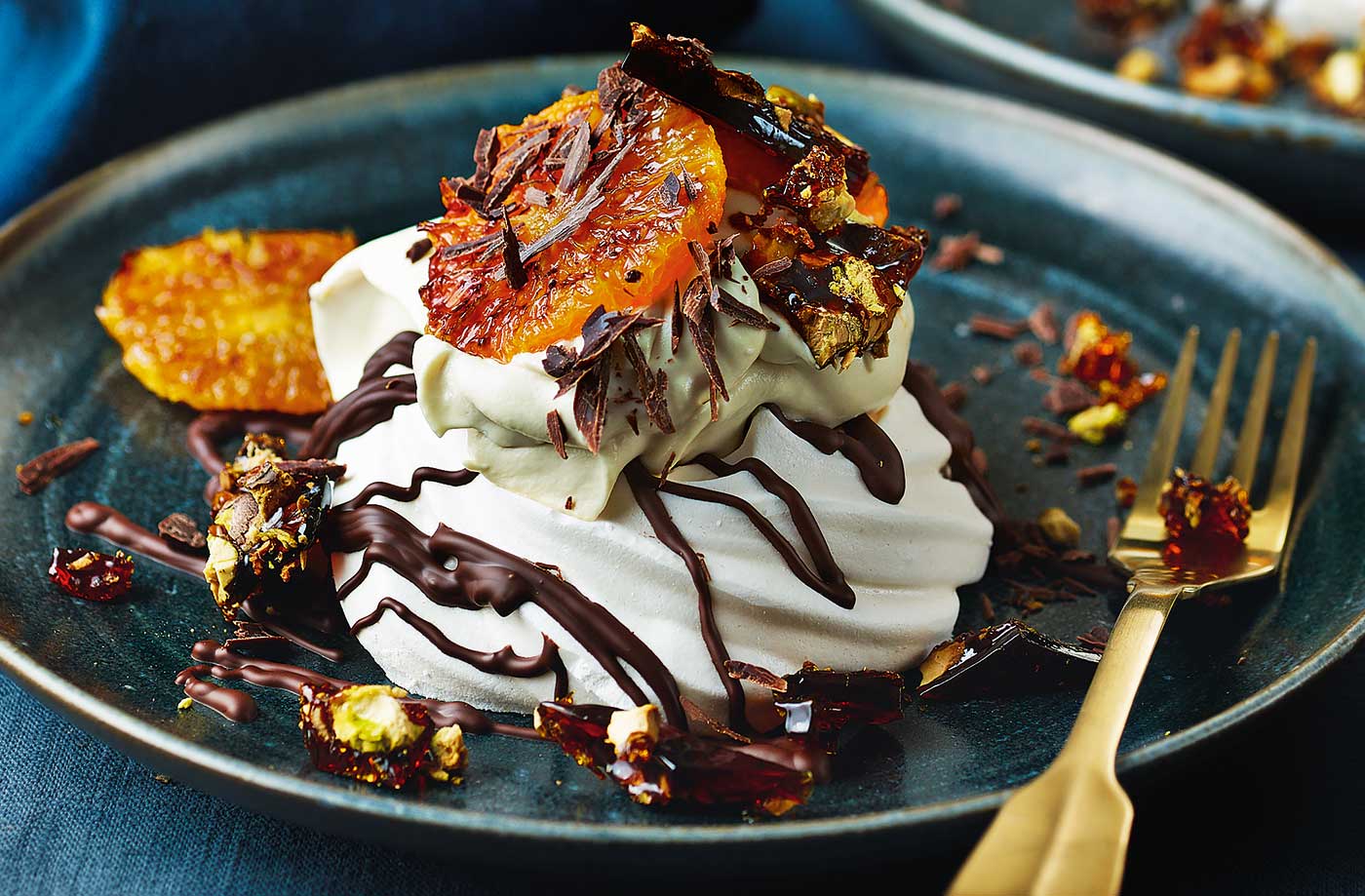 Chocolate orange Pavlovas recipe