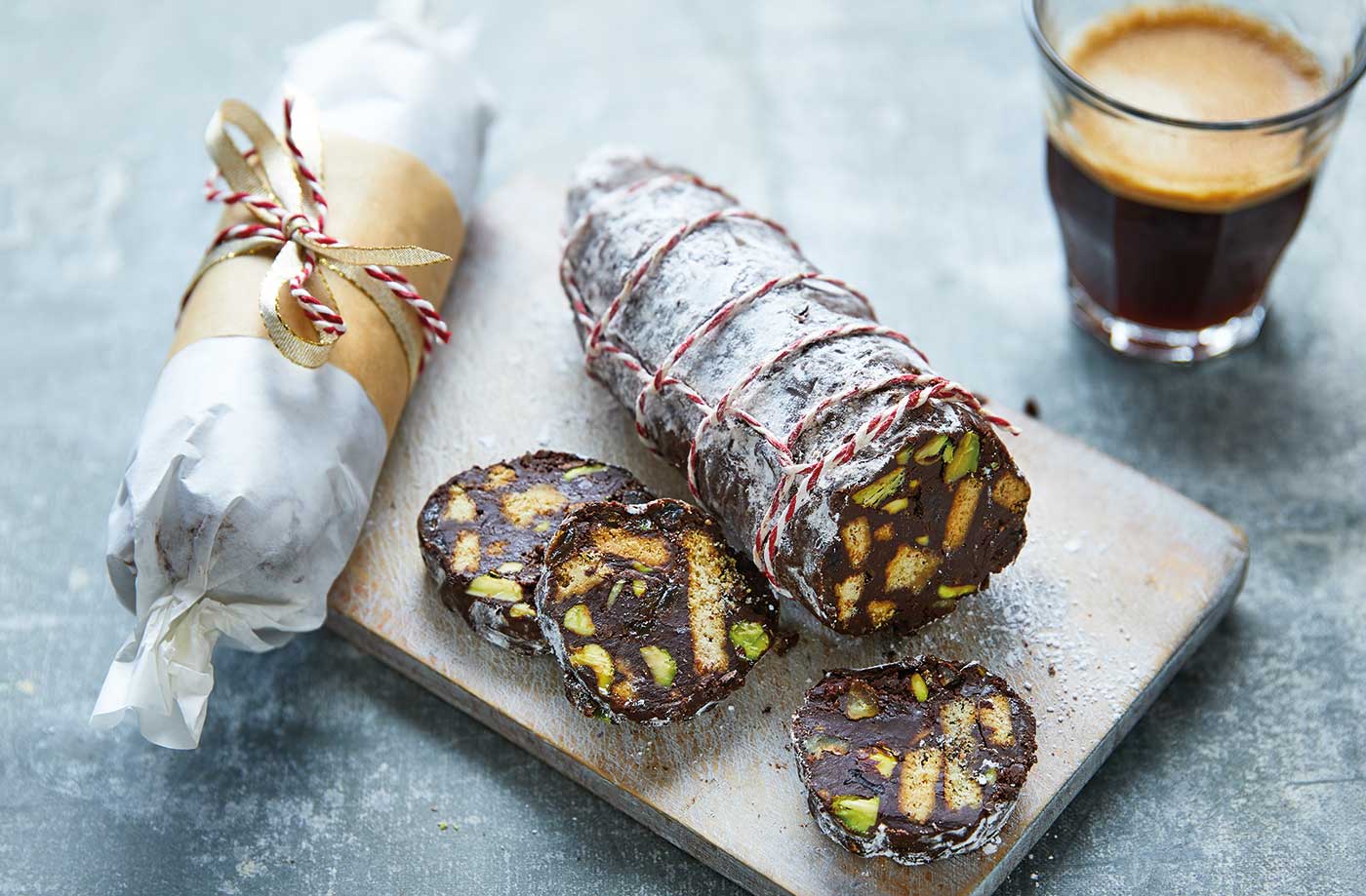 Christmas pudding chocolate salami recipe