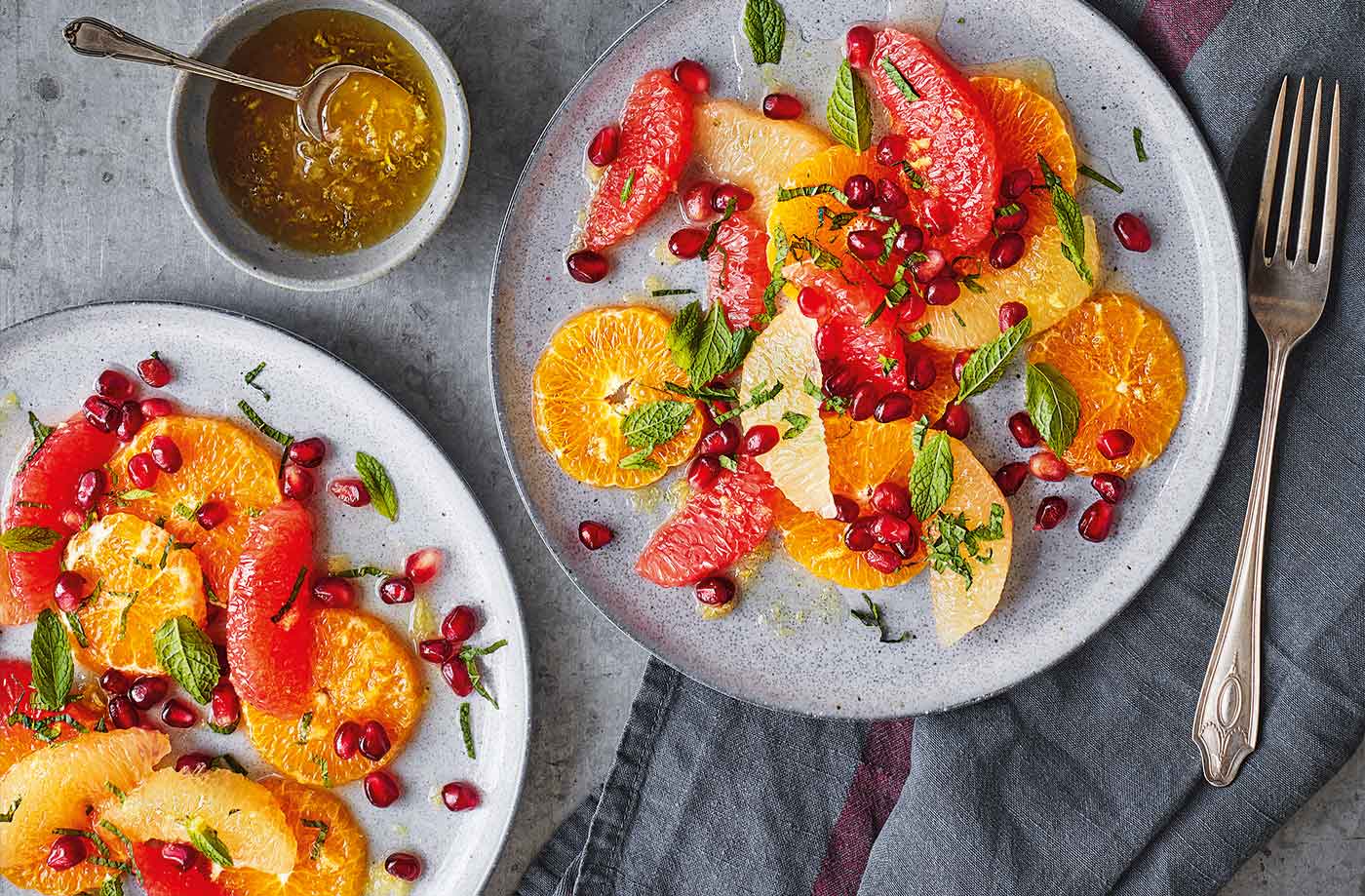 Clementine, pomegranate and grapefruit salad recipe